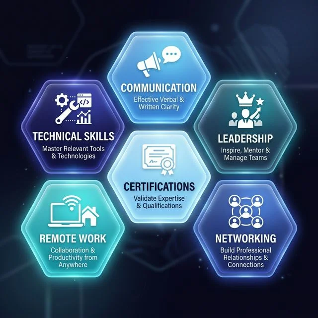 career growth development modern professionals infographic