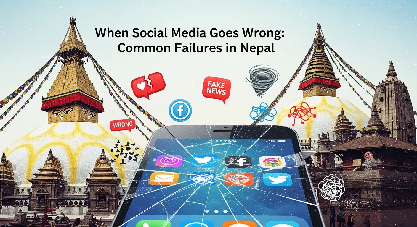 When Social Media Goes Wrong: Common Failures in Nepal