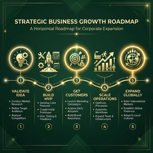 strategic business growth entrepreneurship nepal infographic