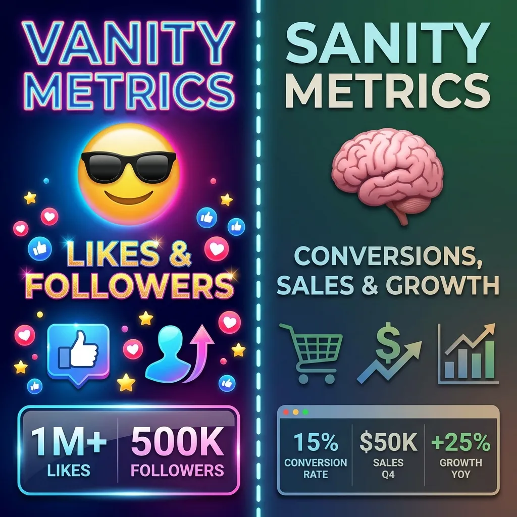 Vanity vs Sanity Metrics