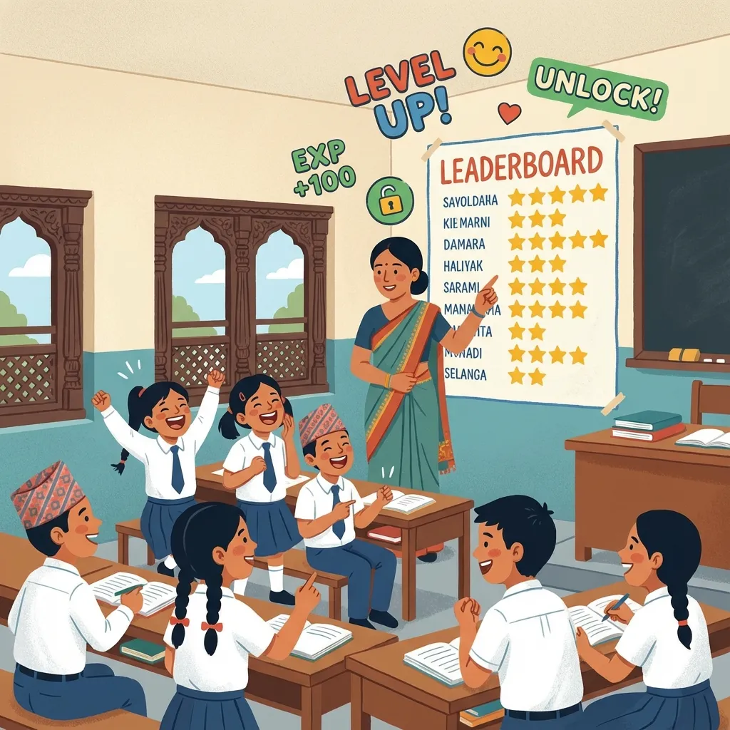 Gamification 101: Engaging Nepali Students without Expensive Technology