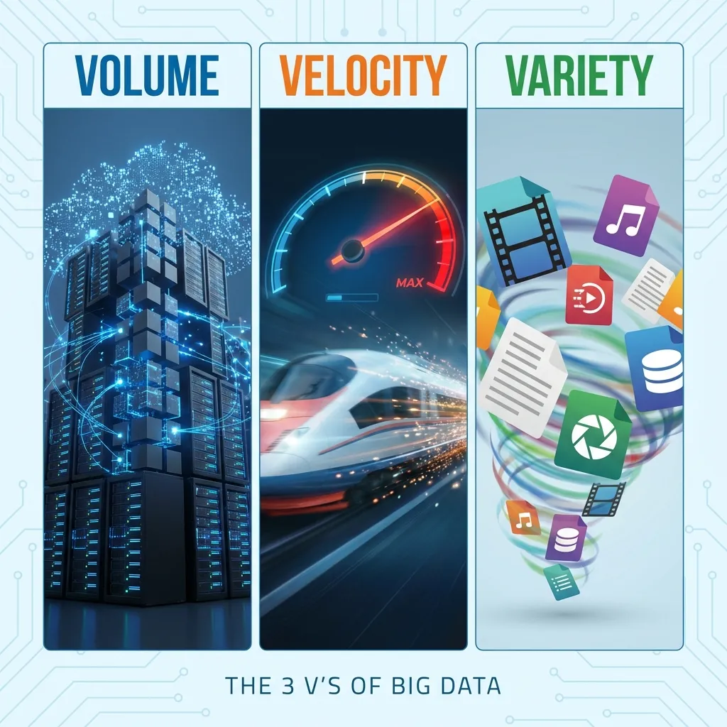 Big Data 3 Vs Infographic