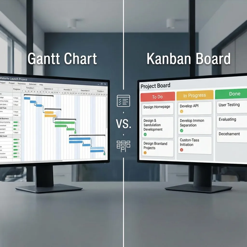 Gantt vs Kanban