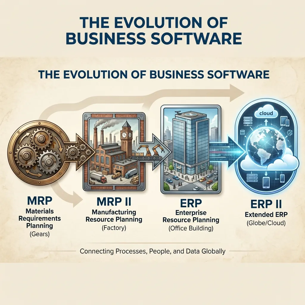 ERP Evolution Timeline