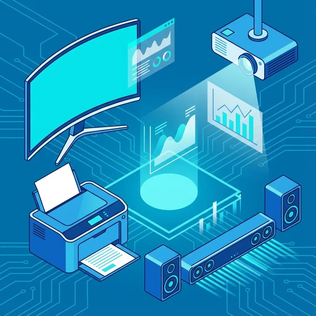 2.8 Output Devices (Monitors, Printers, Projectors, Audio, Tactile)