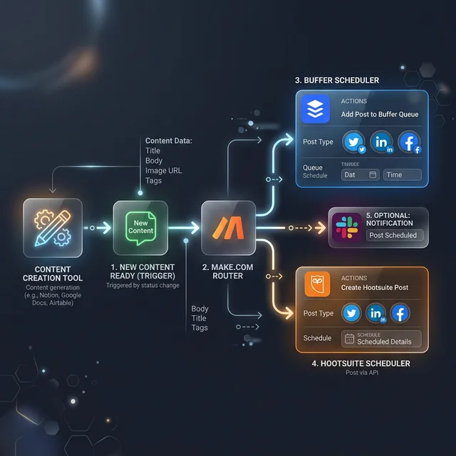 Make.com Social Media Automation Workflow