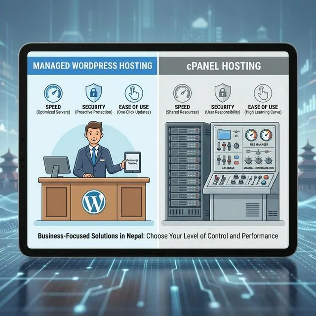 Managed WordPress Hosting vs. cPanel Hosting - What Business Owners in Nepal Need to Know